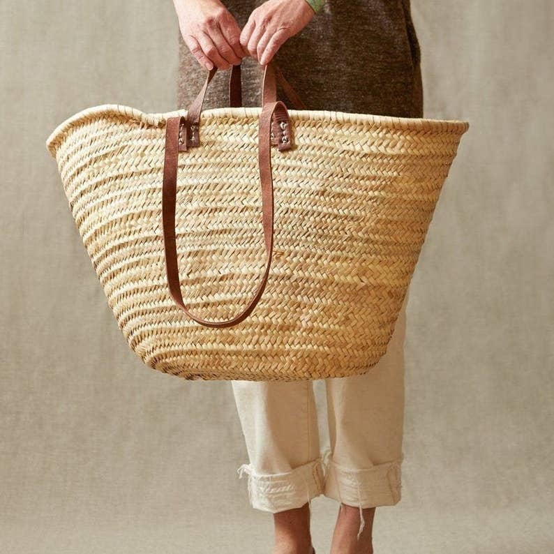 HANDMADE STRAW MARKET BAG