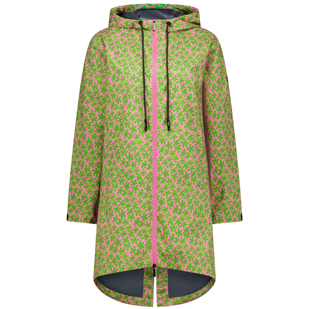 GEORGIE WOMEN'S WATERPROOF RAIN COAT - MOKE X EVIE KEMP FLOWER MEADOW