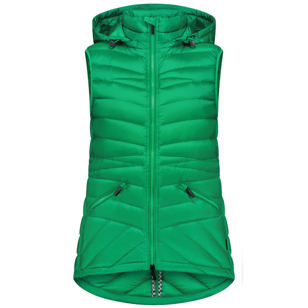 MARY-CLAIRE WOMEN'S 90/10 PACKABLE DOWN VEST - EMERALD