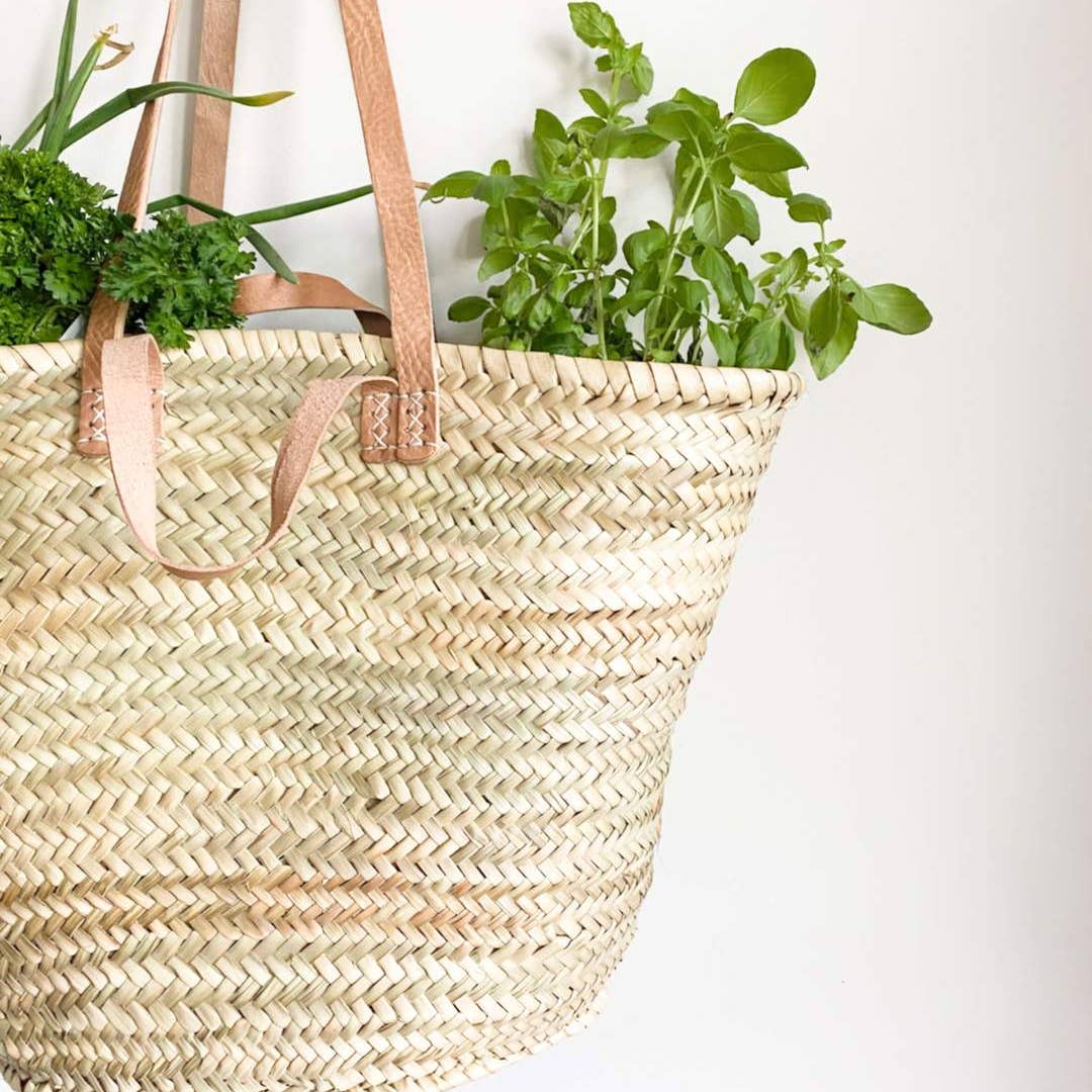 HANDMADE STRAW MARKET BAG