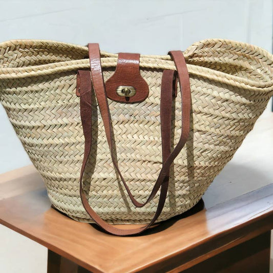 NATURAL STRAW BASKET